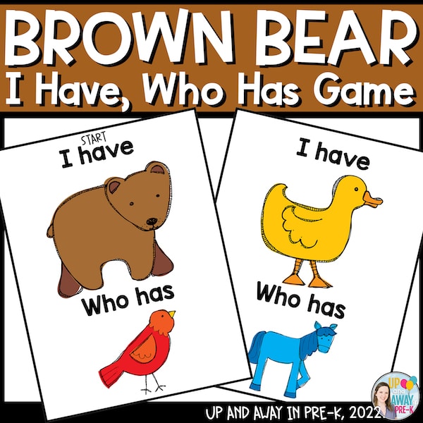 Brown Bear Preschool Vocabulary Game