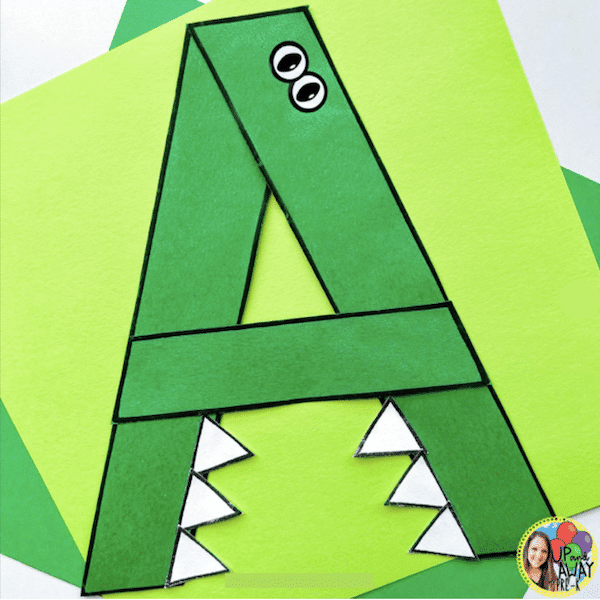 Letter A alligator craft