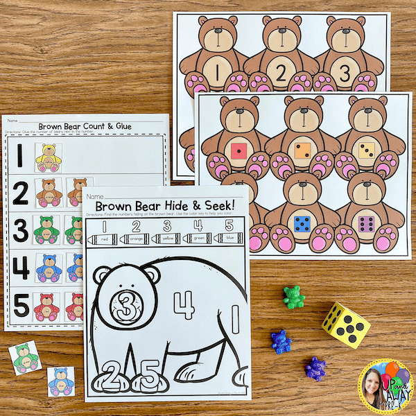 Preschool Bear Math Activity